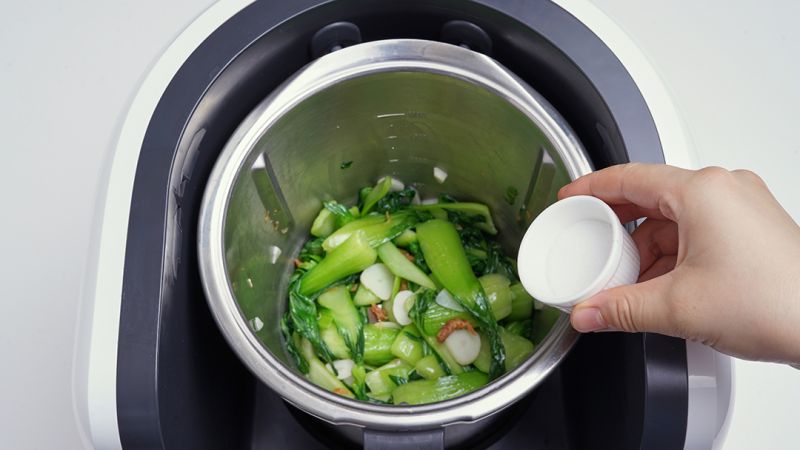 第3步(高钙鲜蔬海米油菜的做法)