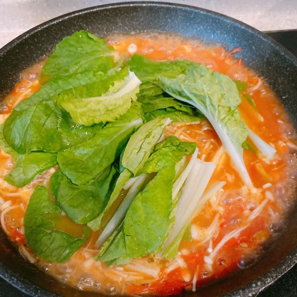 第10步(番茄虾仁蔬菜汤（万能蔬菜汤、低脂高营养）的做法)