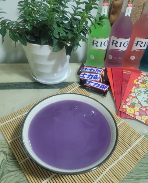 紫薯豆浆成品图