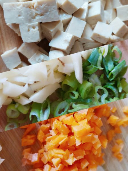 第1步(家常菜～肉沫豆腐的做法)