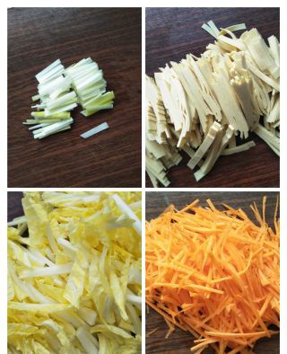 第3步(干豆腐白菜炒海带丝的做法)