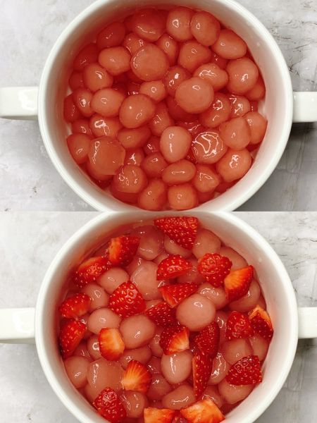 草莓啵啵鲜奶图片图片