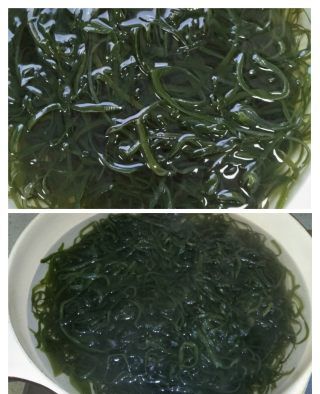第2步(干豆腐白菜炒海带丝的做法)