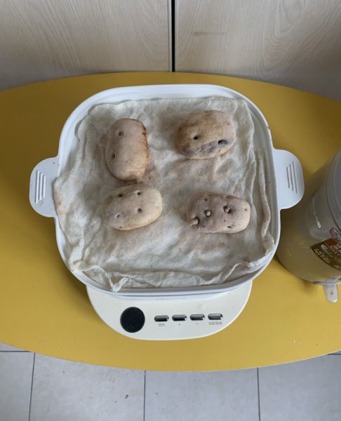 土豆馒头成品图