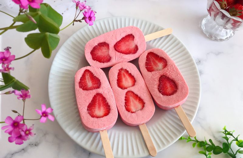 草莓奶油雪糕