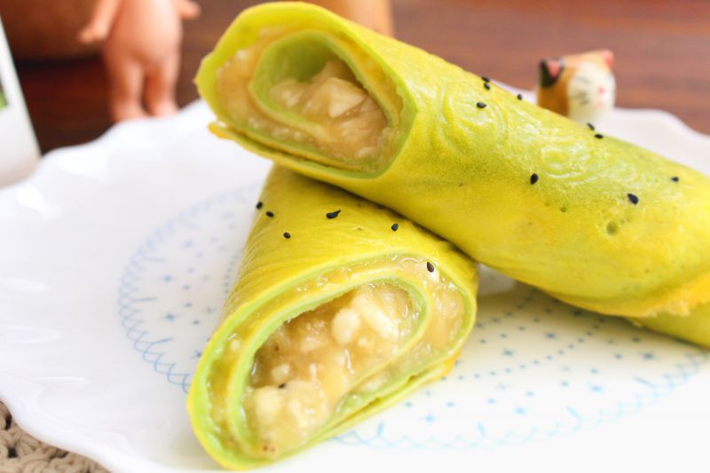 黄瓜香蕉饼宝宝健康食谱成品图