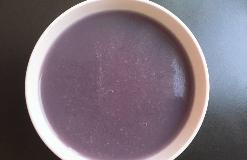 紫薯米糊成品图