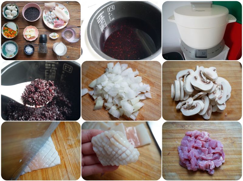 第4步(INS上超火的紫米海鲜面包碗的做法)