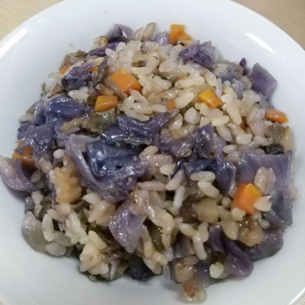 第6步(紫甘蓝焖饭的做法)