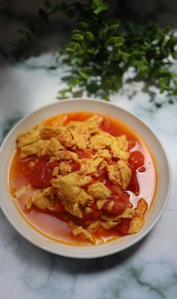 西红柿炒蛋成品图