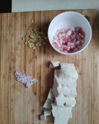 第1步(家常菜 肉末豆腐的做法)
