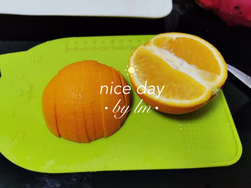 第1步(橙子拼盘的做法)