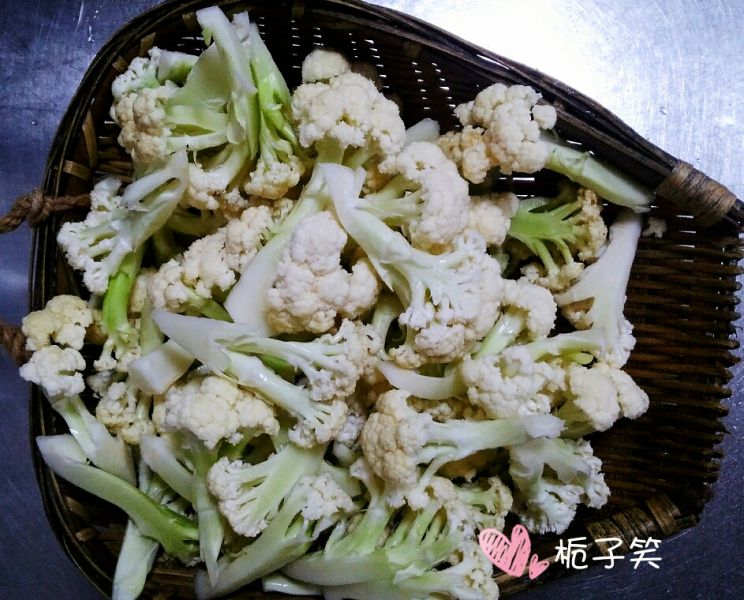 第1步(干锅花菜（素烧）的做法)