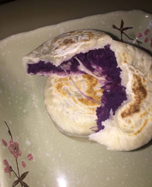 紫薯芝士饼成品图
