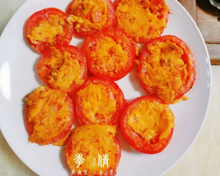 西红柿鸡蛋饼成品图