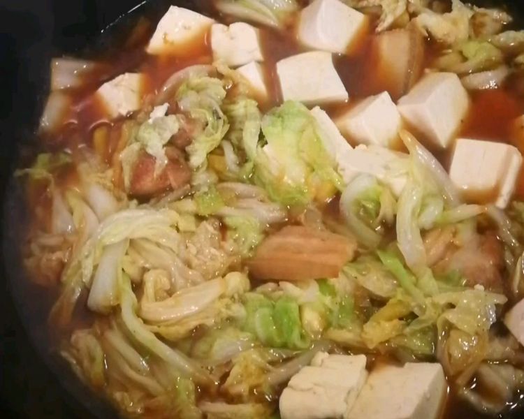 第11步([美极鲜味汁]冬季最爱的家常菜！大白菜炖豆腐的做法)