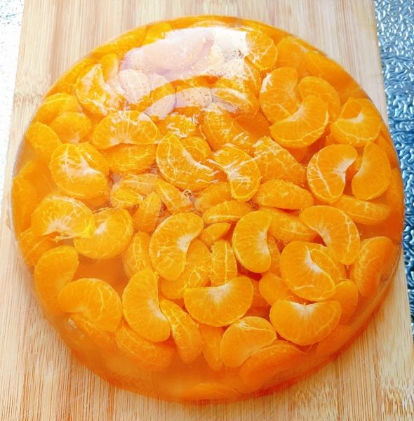 橘子果冻成品图