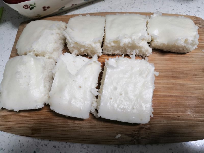 第4步(捏捏q弹的大米发糕的做法)