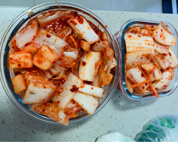 韩式泡菜成品图