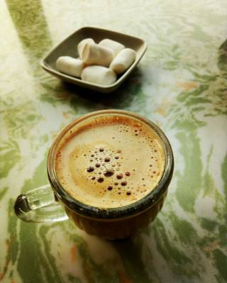 第3步(棉花糖咖啡的做法)