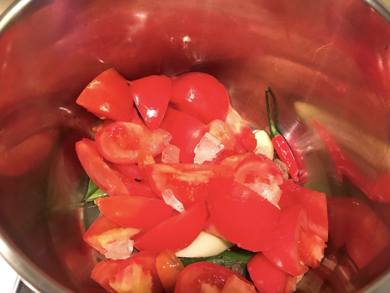 第2步(浓汤番茄牛腩（筋）的做法)