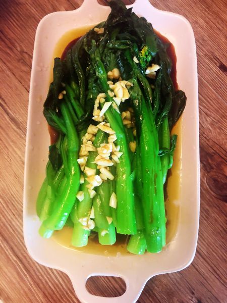 第2步(油淋菜心的做法)