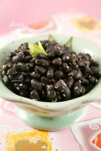 韩式蜜黑豆成品图
