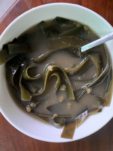 海带绿豆汤水成品图