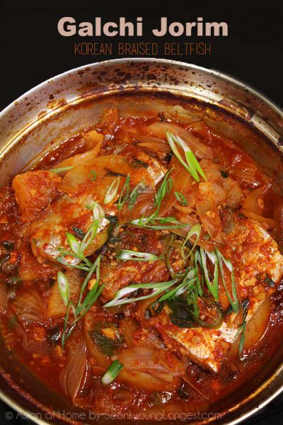 韩式辣炖带鱼成品图