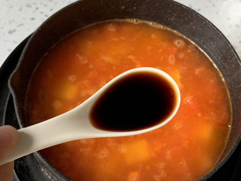 第8步(好喝开胃❗️连汤汁都不剩的番茄土豆肥牛汤。的做法)