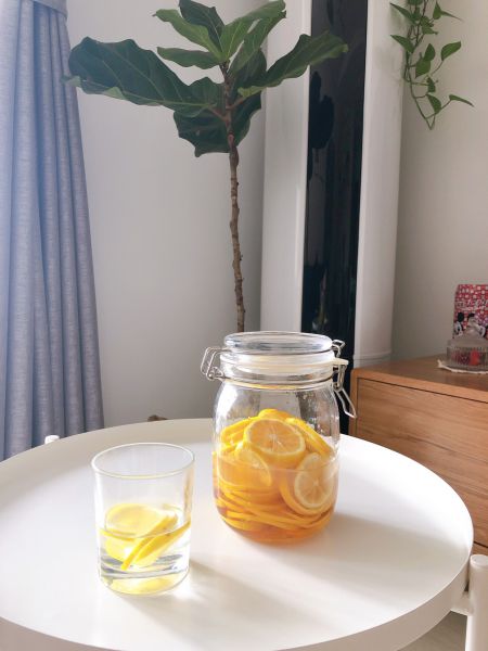 夏日饮品——蜂蜜柠檬水成品图