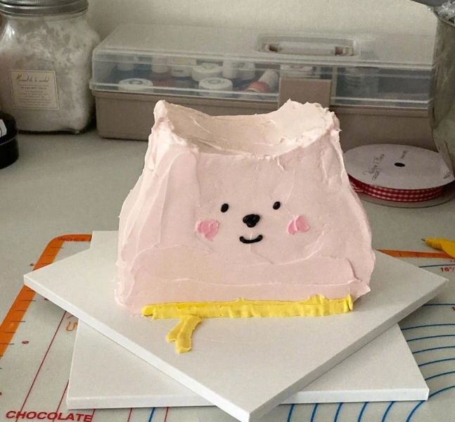 第1步(韩国丑萌宠物蛋糕合集的做法)