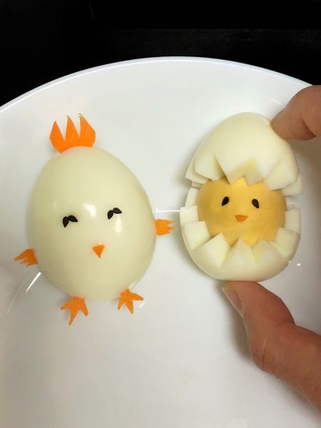 鸡蛋画生日快乐作品图片