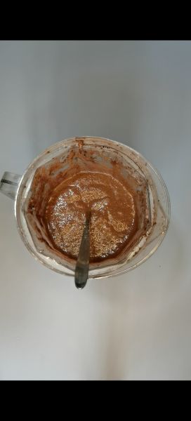 第2步(5分钟搞定•低卡无面粉‼️巧克力山药蛋糕的做法)