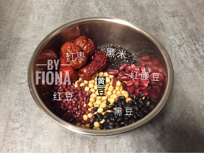 第2步(经期食谱—补血养颜的红枣杂豆豆浆➕法式吐司配肉桂焦糖香蕉的做法)