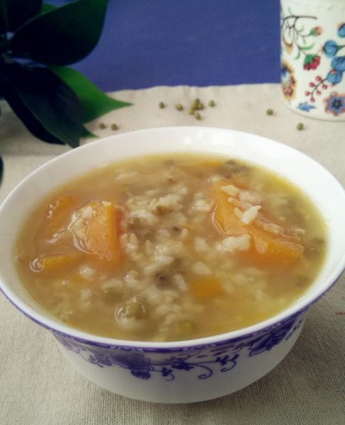 绿豆南瓜粥成品图