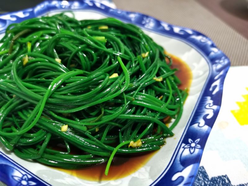 第7步(绿脆绿脆的凉拌沙葱的做法)