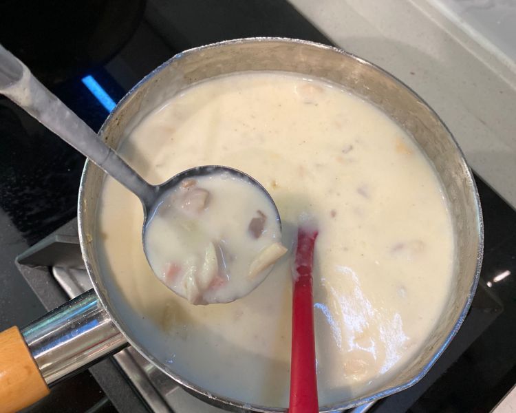 奶油蘑菇汤成品图