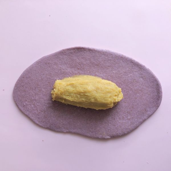 第5步(紫薯？面包？傻傻分不清楚|无糖少油全麦紫薯包的做法)