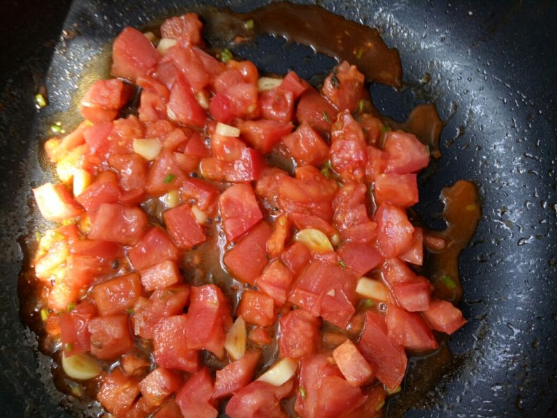 第4步(番茄有机花菜的做法)