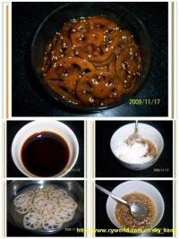第3步(韩式酱牛蒡  酱藕片 酱黑豆的做法)
