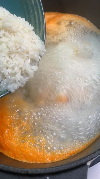 第5步(鲜虾砂锅粥的做法)