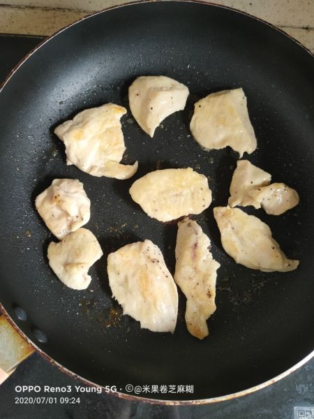 第8步(香煎鸡胸肉的做法)