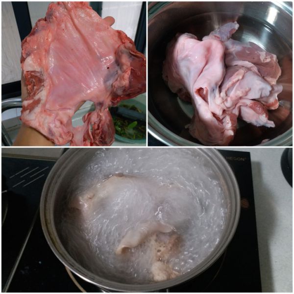第1步(石橄榄猪肝沿汤（清热）的做法)
