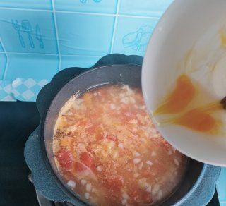 第8步(山药西红柿蛋汤的做法)
