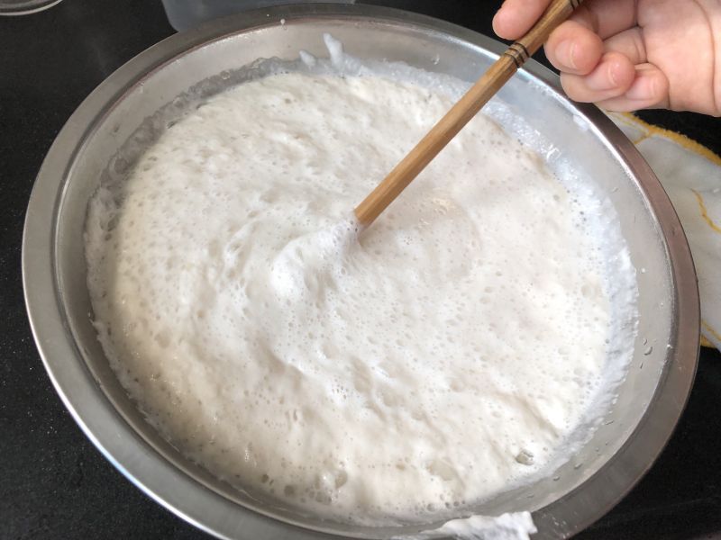 第7步(酒香浓郁的桂花酒酿米糕（从米做起！没有大米粉也能做米糕）的做法)