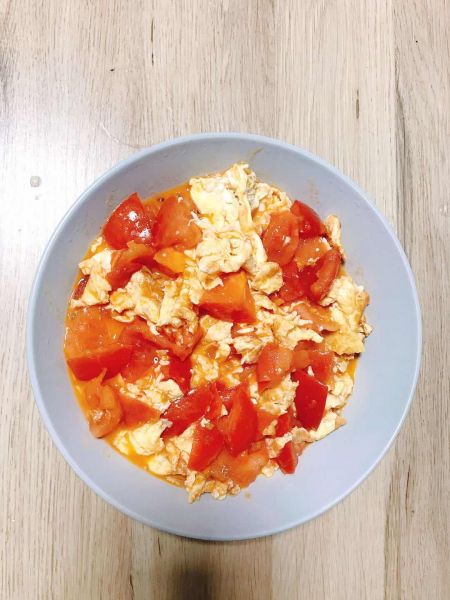 西红柿鸡蛋成品图