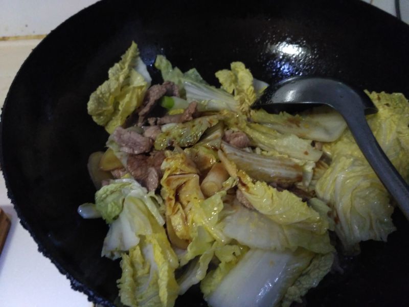 第7步(猪肉白菜炖粉条的做法)
