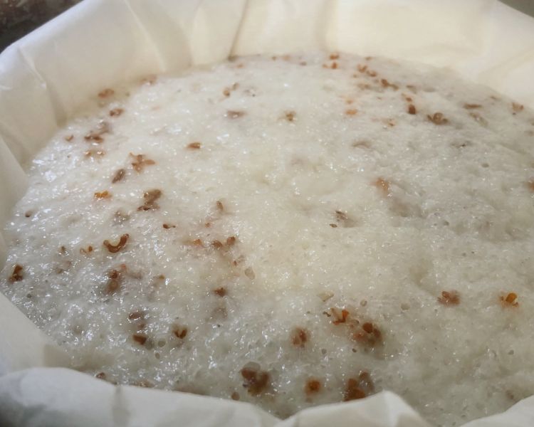 酒香浓郁的桂花酒酿米糕（从米做起！没有大米粉也能做米糕）成品图