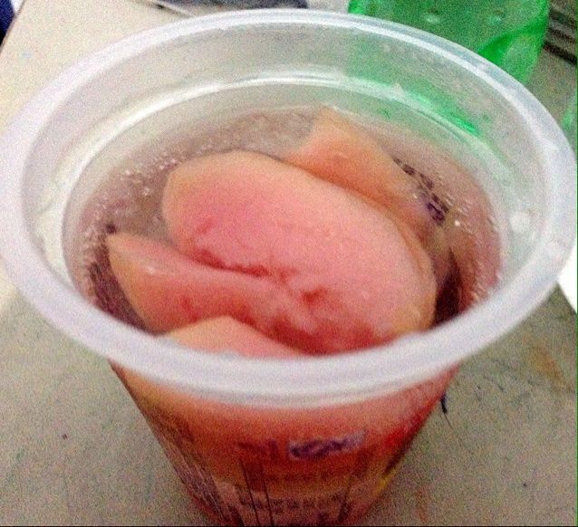 夏日饮品-蜜桃冰冰成品图